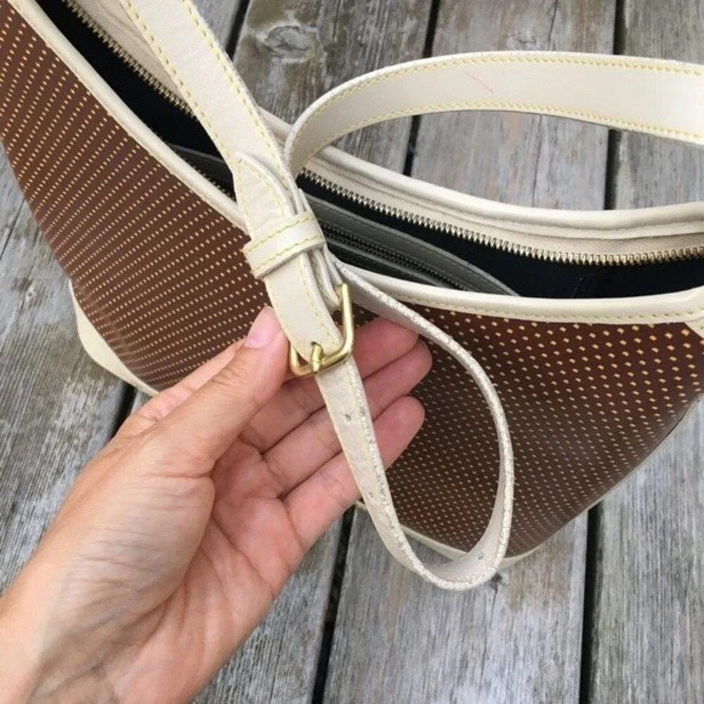 Dooney & Bourke Hobo Two Toned Brown and Tan Bag